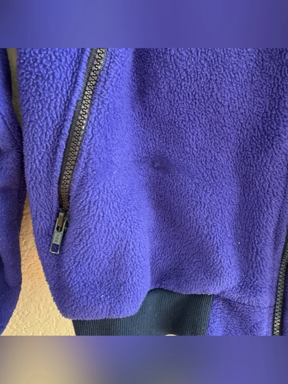 VTG Patagonia Blue Full-Zip Fleece Jacket Synchilla Outdoor Hiking USA L